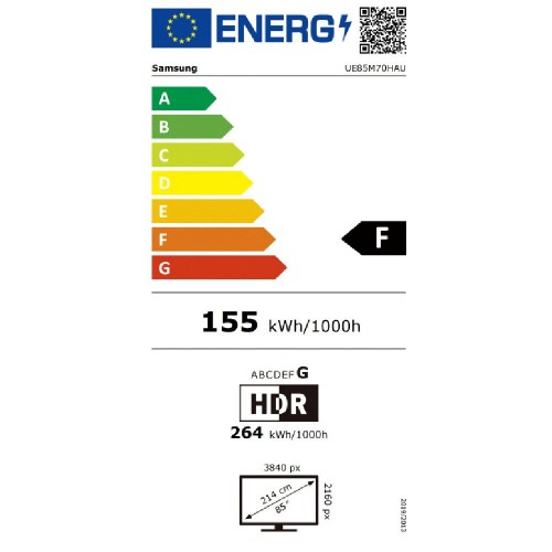 TV UHD SAMSUNG UE85M70HAUXXH SMART  MINI LED AI